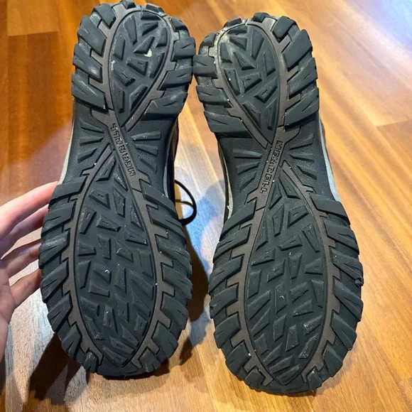 Merrell Ridgeway Waterproof Leather Hiking Boots Men’s Size 12 Dark Brown & Blk - Picture 9 of 10